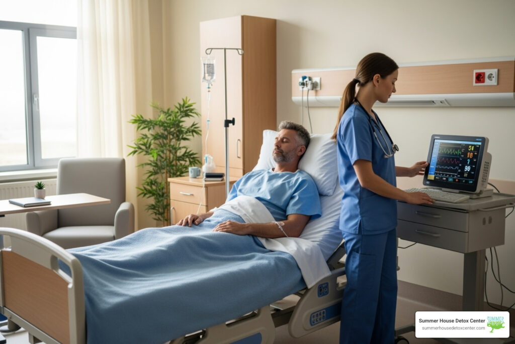 how to manage alcohol withdrawal in hospital